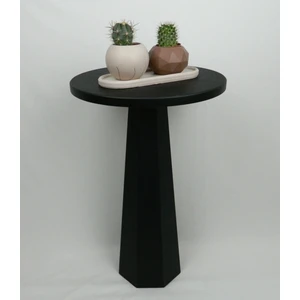 Kupp Design Lilyum Mantar Sehpa Siyah (52 Cm)