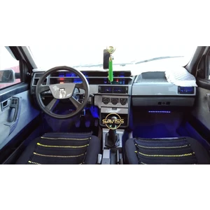 Fiat Tempra Tipo 54 Parça Gri Carbon Full Set Torpido Konsol Maun Kaplama (Klimasız Model Uyumlu)