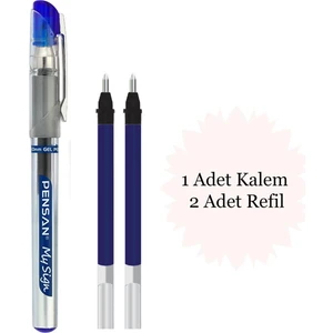 My Sign 1.0 Imza Kalemi 1 Adet ve My Sign Imza Kalemi Refili Mavi 2 Adet