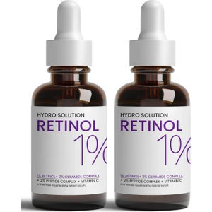 Procsın Hydro Solutıon %1 Retinol + Ceramide Complex Yoğun  Onarım + Yenileyici 2'li Serum Paketi 30ML X2