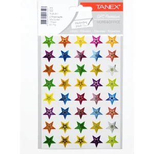 TNX-301 Hologram Yıldız Etiketi 2 Sayfa 17MM 80 Adet