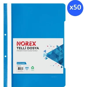 UL50T-130 A4 Telli Dosya Mavi 50 Li Paket