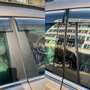 Hyundai Tucson 1.kalite 3m Bant Kapı Direk Maun Kaplama, Dış Cam Çıta Kaplama, Pianoblack Siyah