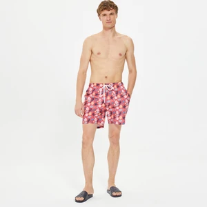 Erkek Kırmızı Standart Fit Şort Mayo