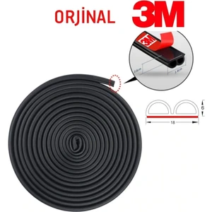 3m Oto Kapı Kaput Bagaj Ses Toz Yalıtım Fitili 5 Metre Uzunluk