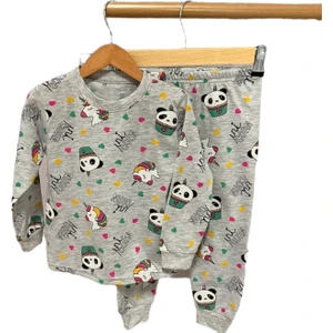 BY CWHR %100PAMUK Uzun Kollu Mevsimlik Çocuk Pijama Takımı,kız Çocukpijama Takımı,erkek Çocuk Pijama Takımı