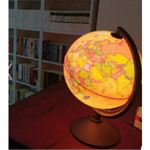 LRS Store Dünya Küresi 20 cm Yüksek Kalite Harita Hediye Işıklı Antik Küre / Dünya Küresi 20 cm