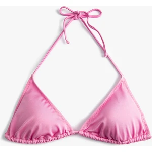 Üçgen Bikini Üstü Boyundan Bağlamalı Kaplı