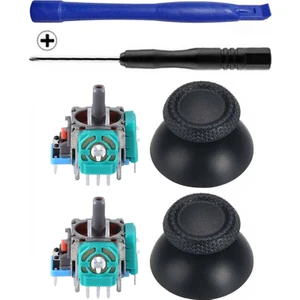 PS5 Analog Motor ve Topuz 2+2 Tornavida Ayırıcı Set Playstation 5 Kol Tamir Seti Yedek Parça