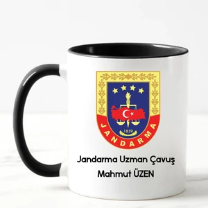 Nil Hediye Jandarma Uzman Çavuş Hediye Kupa Bardak