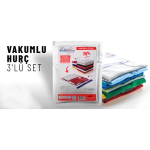 Eva House Vakumlu Poşet 3'lü Set