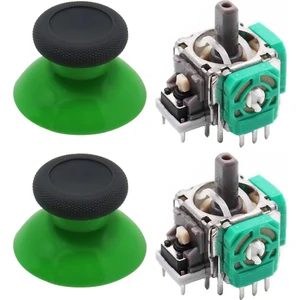 XBOX One Analog Motor Topuz Seti 2+2 One - One S/X - Series S/X Uyumlu Siyah Yeşil
