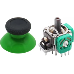 XBOX One Analog Motor Topuz Seti 1+1 One - One S/X - Series S/X Uyumlu Siyah Yeşil