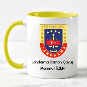Nil Hediye Jandarma Uzman Çavuş Hediye Kupa Bardak