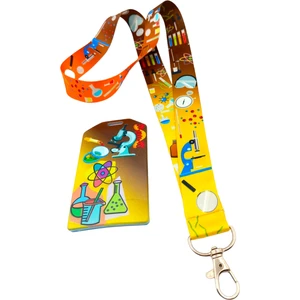 Cicci Bicci Shop Laboratuvar Boyun Askı Ipi ve Dikey Silikon Kart Tutucu