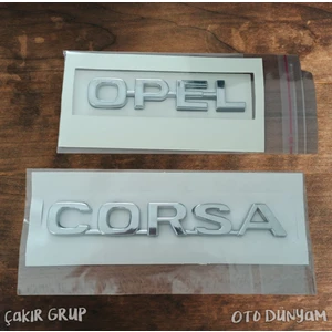 Çakır Grup Opel ve Corsa Bagaj Yazısı Arma Takım Ithal