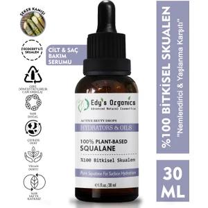 Edy's Organics %100 Bitkisel Skualen 30 ml