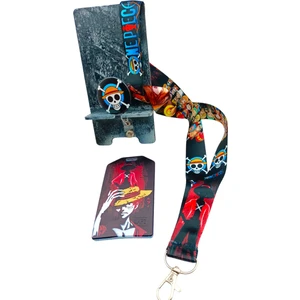 Cicci Bicci Shop Onepıece Boyun Askı Ipi,dikey Silikon Kart Tutucu,buton Yoyo