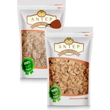Antep Çarşı Pazar File Fındık 50 gr Badem Unu 50