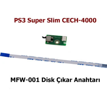 MFW-001 Disk Eject Switch PS3 Yedek Parça CECH-4000 Playstation 3 Super