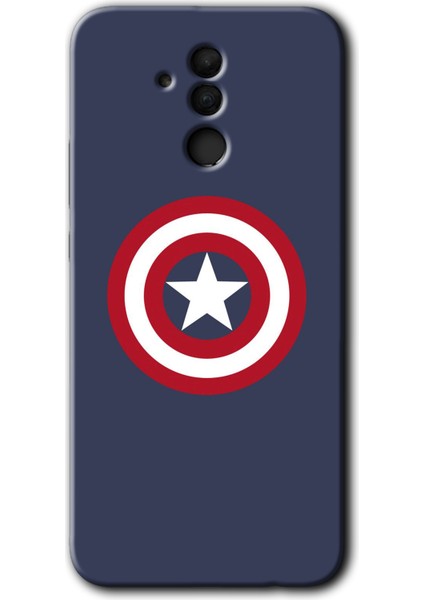 Huawei Mate 20 Lite Kılıf Hd Desen Baskılı Arka Kapak + Esnek Nano Cam - Captain!