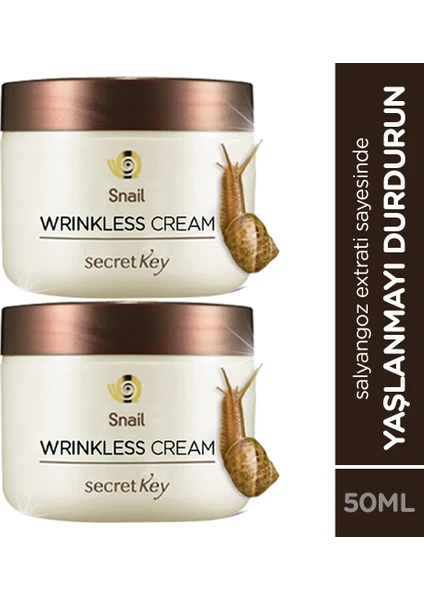 Wrınkless Cream Salyongoz Özlü  Dolgunlaştırıcı Krem 2'li Paket