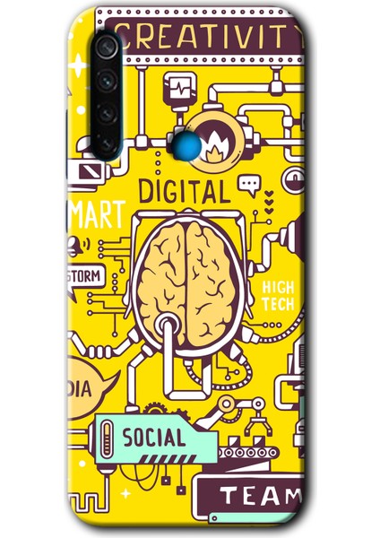 Redmi Note 8 Kılıf Hd Desen Baskılı Arka Kapak + Esnek Nano Cam - Smart 2