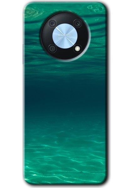 Huawei Nova Y90 Kılıf Hd Desen Baskılı Arka Kapak + Kırılmaz Cam - Derin Deniz