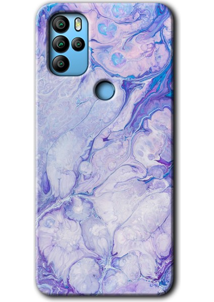 General Mobile Gm 21 Pro Kılıf Hd Desen Baskılı Arka Kapak - Spots Lilac