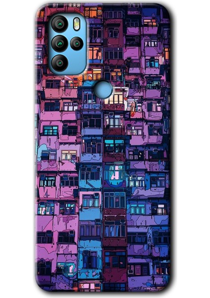 General Mobile Gm 21 Pro Kılıf Hd Desen Baskılı Arka Kapak - Şehir Görünümü