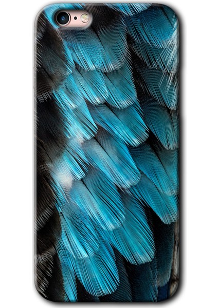 Apple iPhone 6s Kılıf Hd Desen Baskılı Arka Kapak + Kırılmaz Cam - 9d Tüyler
