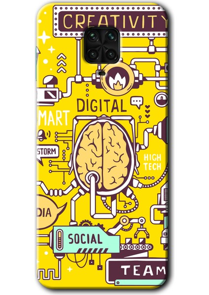 Redmi Note 9s Kılıf Hd Desen Baskılı Arka Kapak + Kırılmaz Cam - Smart 2