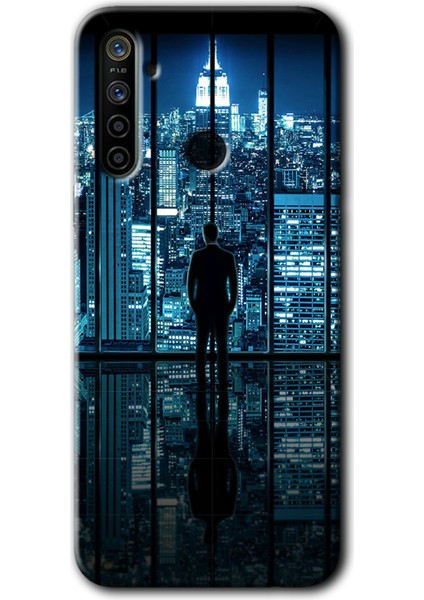 Realme 6i Kılıf Hd Desen Baskılı Arka Kapak - Şehir Manzarası