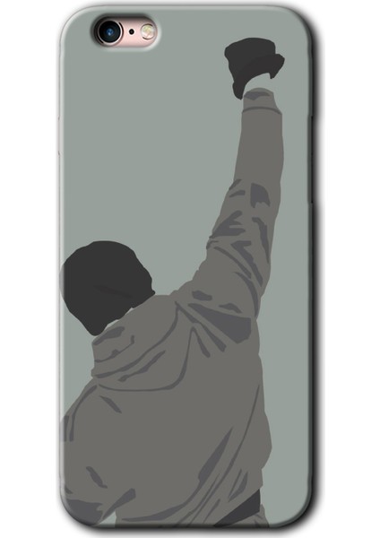 Apple iPhone 6s Kılıf Hd Desen Baskılı Arka Kapak + Kırılmaz Cam - Artwork Wide