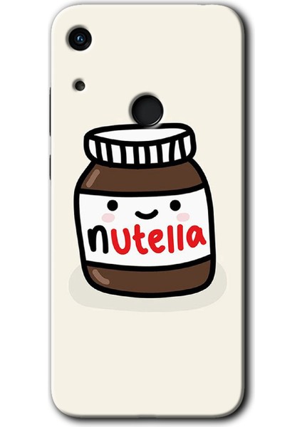 Huawei Y6S 2019 Kılıf Hd Desen Baskılı Arka Kapak + Esnek Nano Cam - Nutella Aşkım