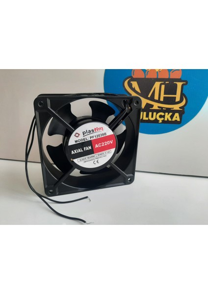 Plastim 120X120X38MM 220VAC Bilezikli Aksiyel Fan