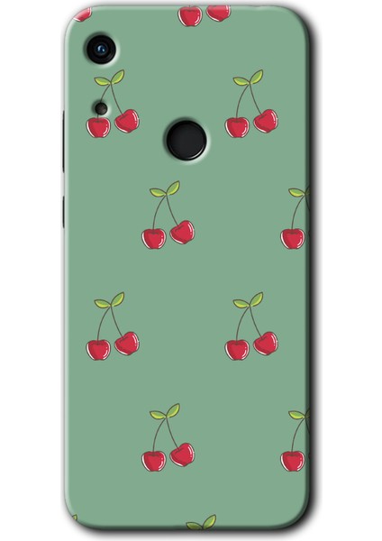 Huawei Y6S 2019 Kılıf Hd Desen Baskılı Arka Kapak - Kiraz Berry