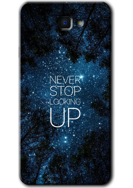 Galaxy J7 Prime 2 Kılıf Hd Desen Baskılı Arka Kapak + Kırılmaz Cam - Stars Wallpaper