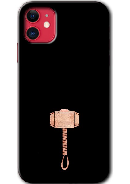 Apple iPhone 11 Kılıf Hd Desen Baskılı Arka Kapak - Thor Çekiç