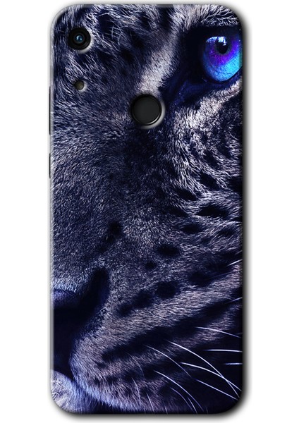 Huawei Y6S 2019 Kılıf Hd Desen Baskılı Arka Kapak + Kırılmaz Cam - Kaplan