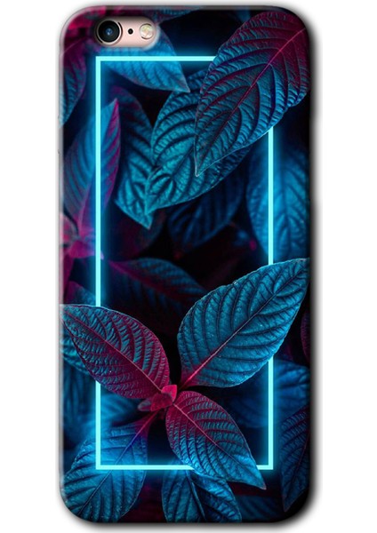 Apple iPhone 6 Kılıf Hd Desen Baskılı Arka Kapak + Kırılmaz Cam - Mekanik Yaprak 4