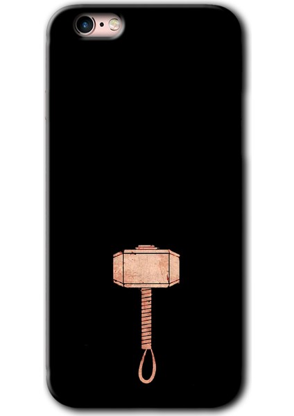 Apple iPhone 6s Kılıf Hd Desen Baskılı Arka Kapak + Kırılmaz Cam - Thor Çekiç