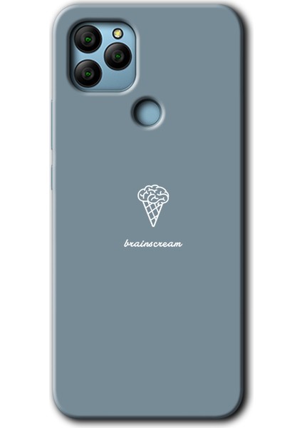 General Mobile Gm 22 Kılıf Hd Desen Baskılı Arka Kapak + Esnek Nano Cam - Beyin Gıdası