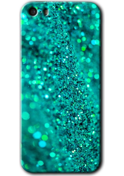 Apple iPhone 5s Kılıf Hd Desen Baskılı Arka Kapak + Kırılmaz Cam - Diamonds