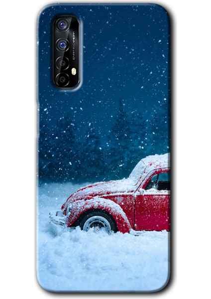 Realme 7 Kılıf Hd Desen Baskılı Arka Kapak - Karlı Vosvos