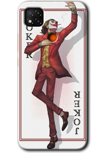 Redmi 9c Kılıf Hd Desen Baskılı Arka Kapak + Esnek Nano Cam - Joker Iskambil