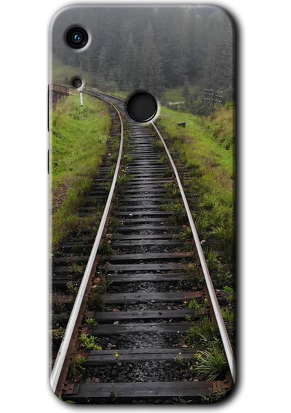 Huawei Y6S Kılıf Hd Desen Baskılı Arka Kapak - Tren Yolu