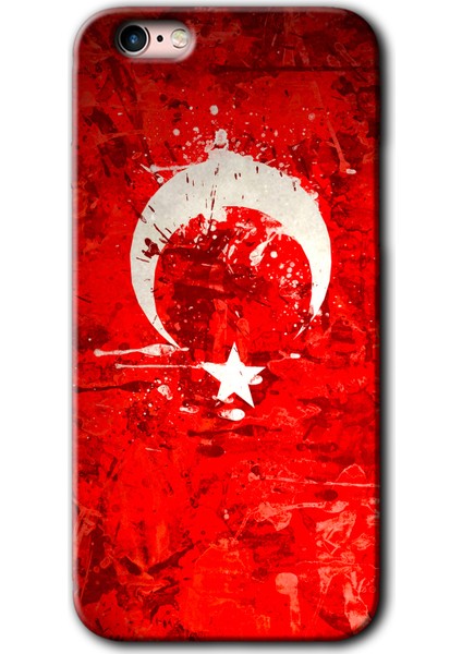 Apple iPhone 6s Kılıf Hd Desen Baskılı Arka Kapak + Kırılmaz Cam - Albayrak 2