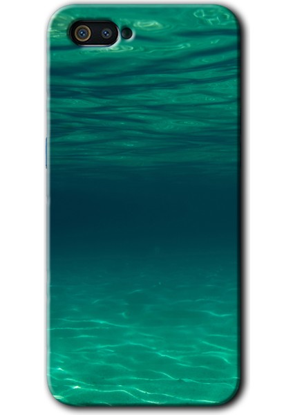 Realme C2 Kılıf Hd Desen Baskılı Arka Kapak - Derin Deniz