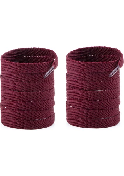 Spor Ayakkabı Bağcığı 120 cm Yassı Örgü Bağcık Bot Spor Bağcık 1 Çift ( Bordo )